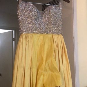 Jovani Stones romper with cape